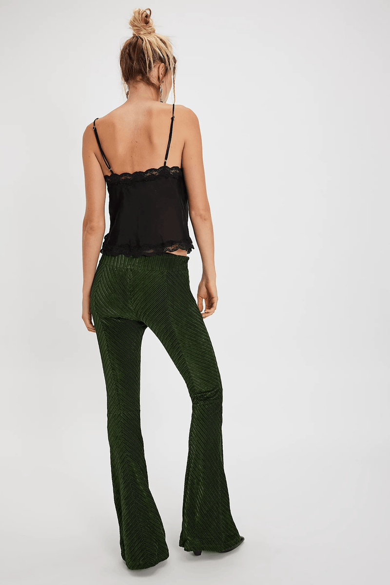 Penny Pull On Velvet Flares - Free People PANTS Free People 