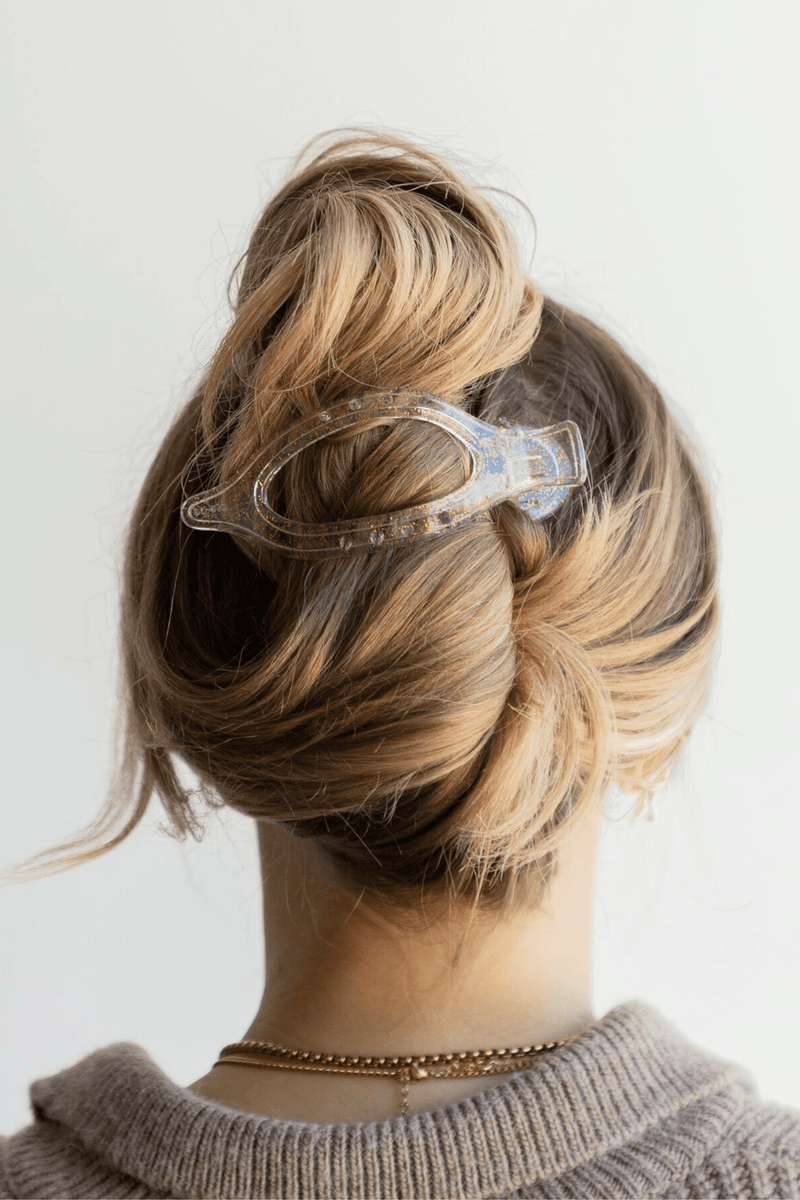 Flat-Back Hair Claws HAIR ACCESSORIES Kaxi GOLD GLITTER 