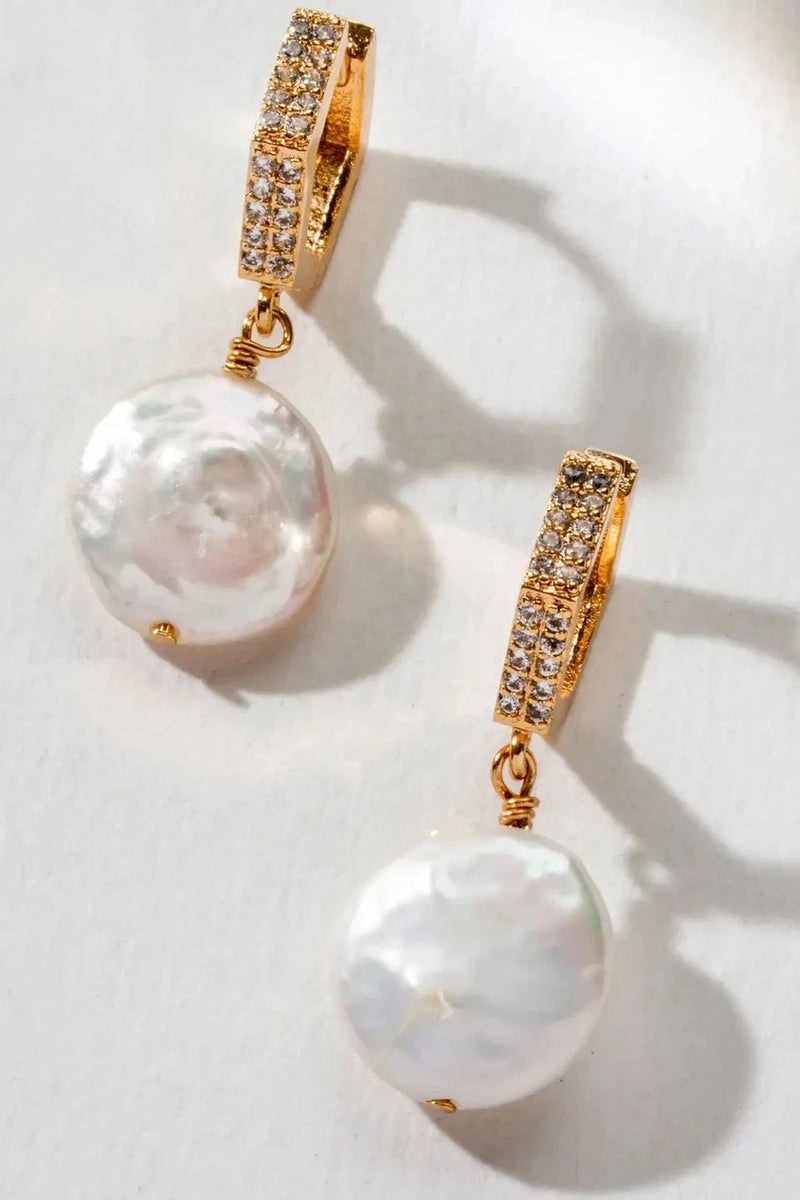 Sparkle Hoop Gemstone Earrings EARRINGS Luna Norte 