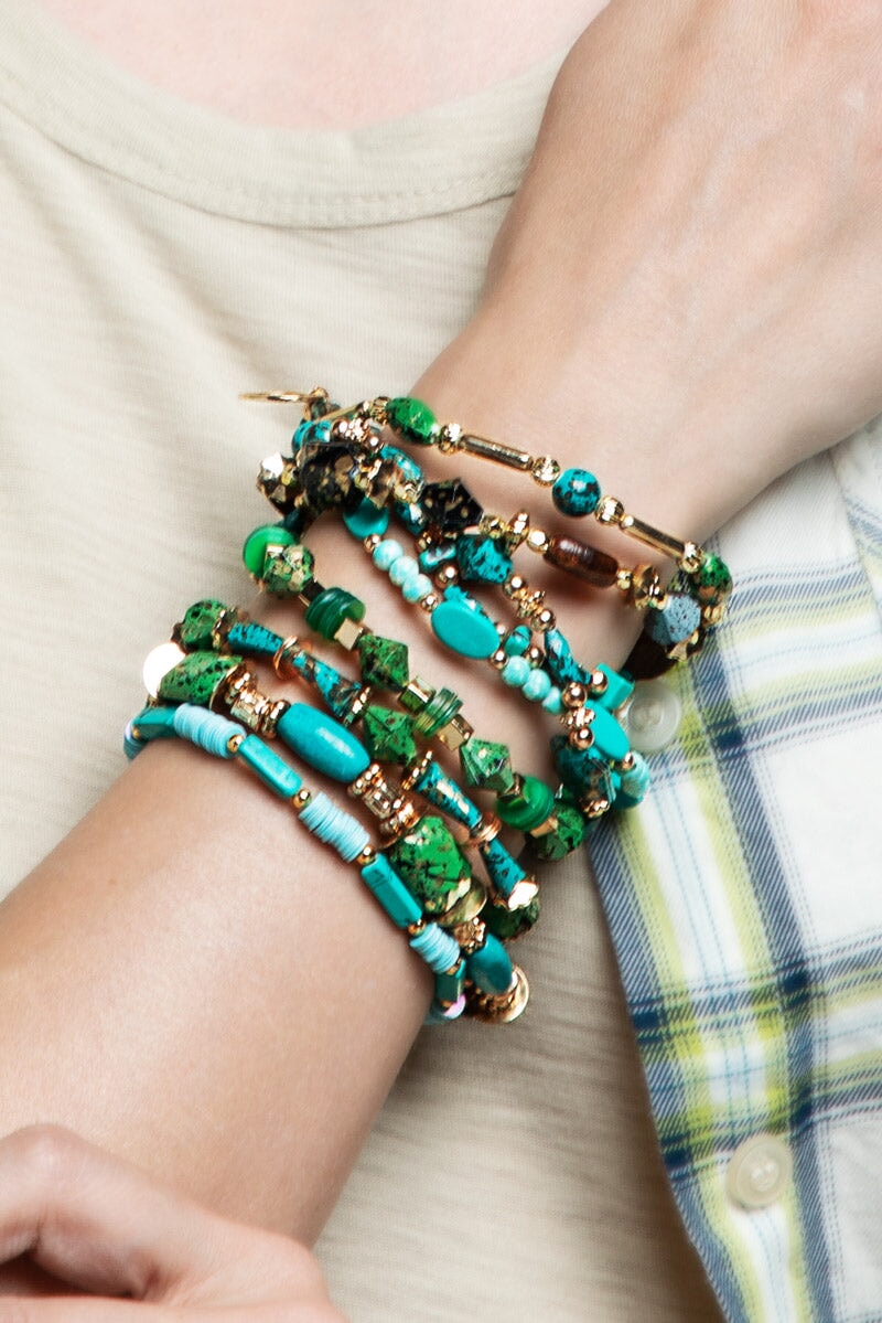 River Bracelet Stacks - 3 Styles Wild Bohemian TURQUOISE 