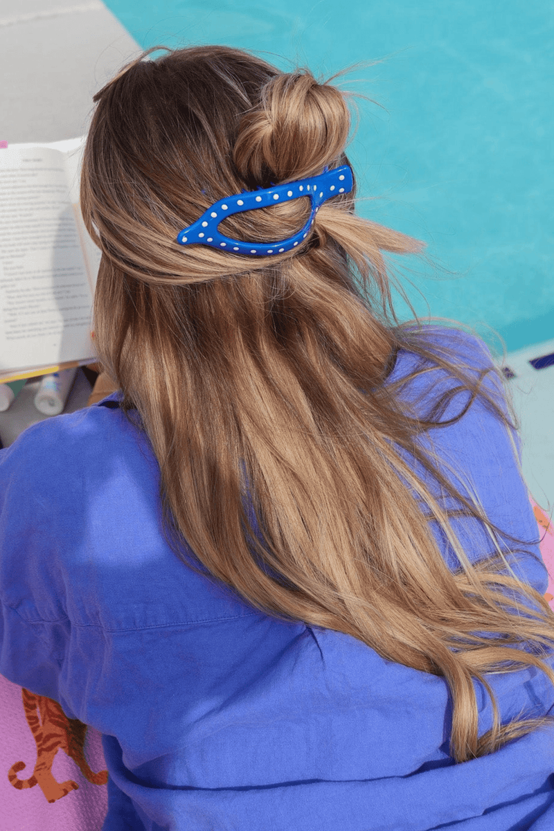 Flat-Back Hair Claws - Polka Dots Wild Bohemian 