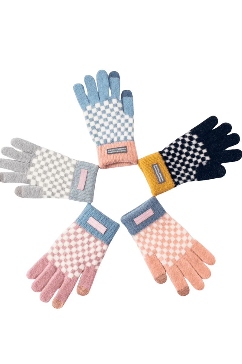 Checkered Soft-Touch Gloves Wild Bohemian 