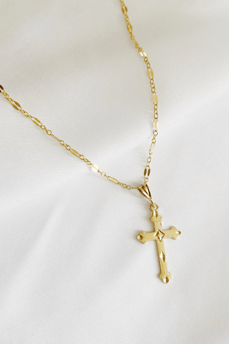 Gold Filled Cross Necklaces - 3 Styles Wild Bohemian STYLE B 