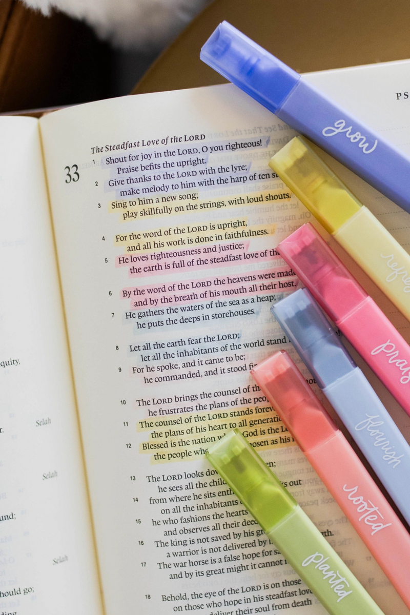 Garden Bible Highlighters Wild Bohemian 