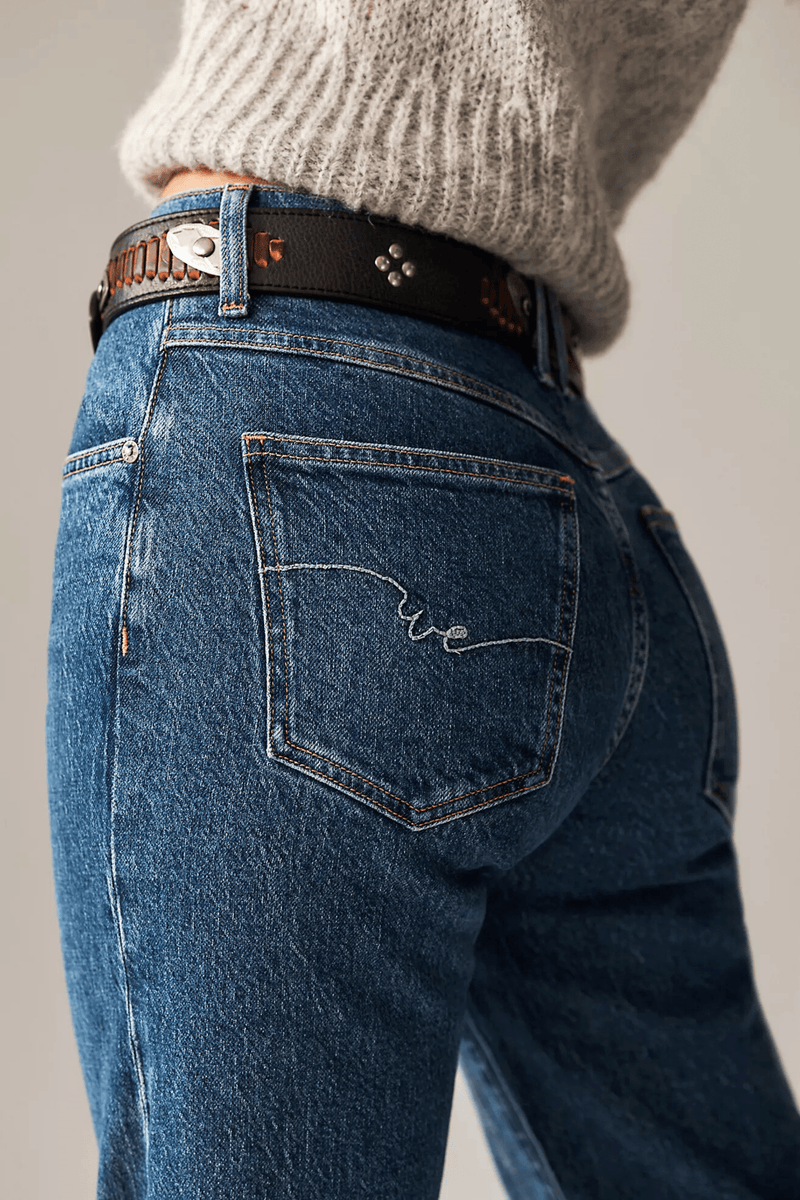Risk Taker Mid-Rise Jeans - Free People PANTS Free People 