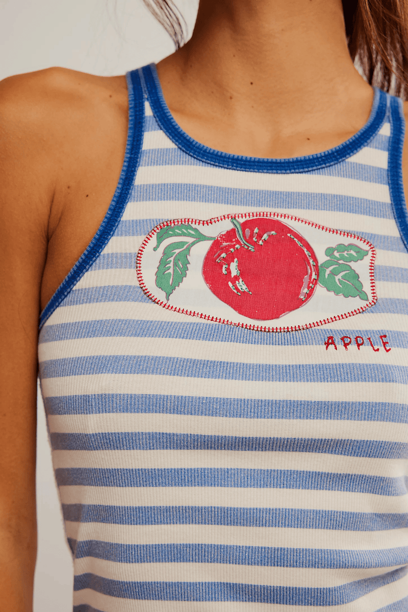 Free People Graphic Only 1 Ringer Tank Wild Bohemian 