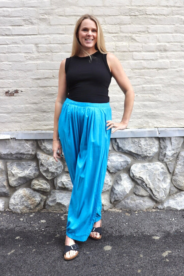 Laid Back Pants in Electric Blue Wild Bohemian 