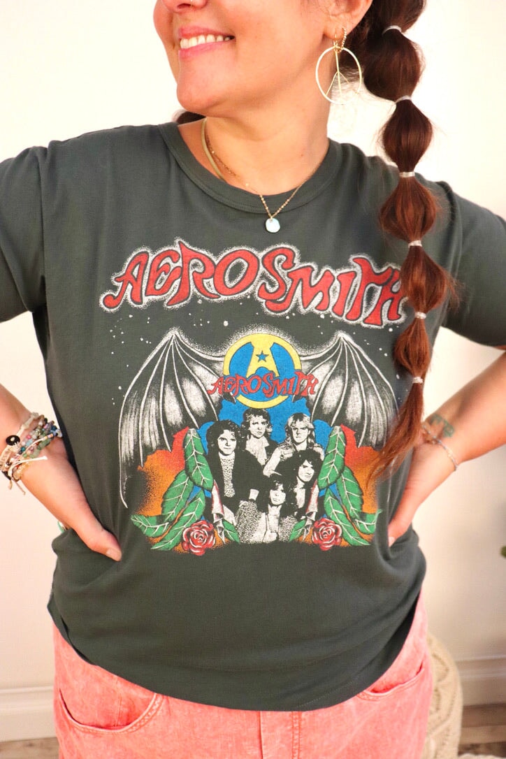 DAYDREAMER | Aerosmith "Back in the Saddle" Ringer Tee Wild Bohemian 
