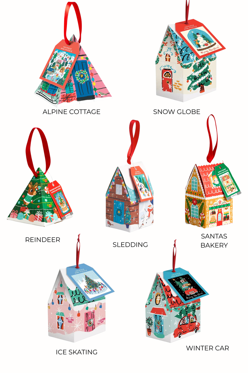 Mini Puzzle Ornaments GIFT Chronicle Books ALPINE COTTAGE 