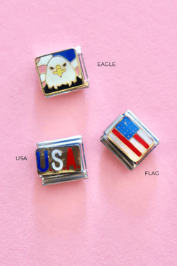 Italian Charms | AMERICA ITALIAN CHARM BAR LAMOON EAGLE 
