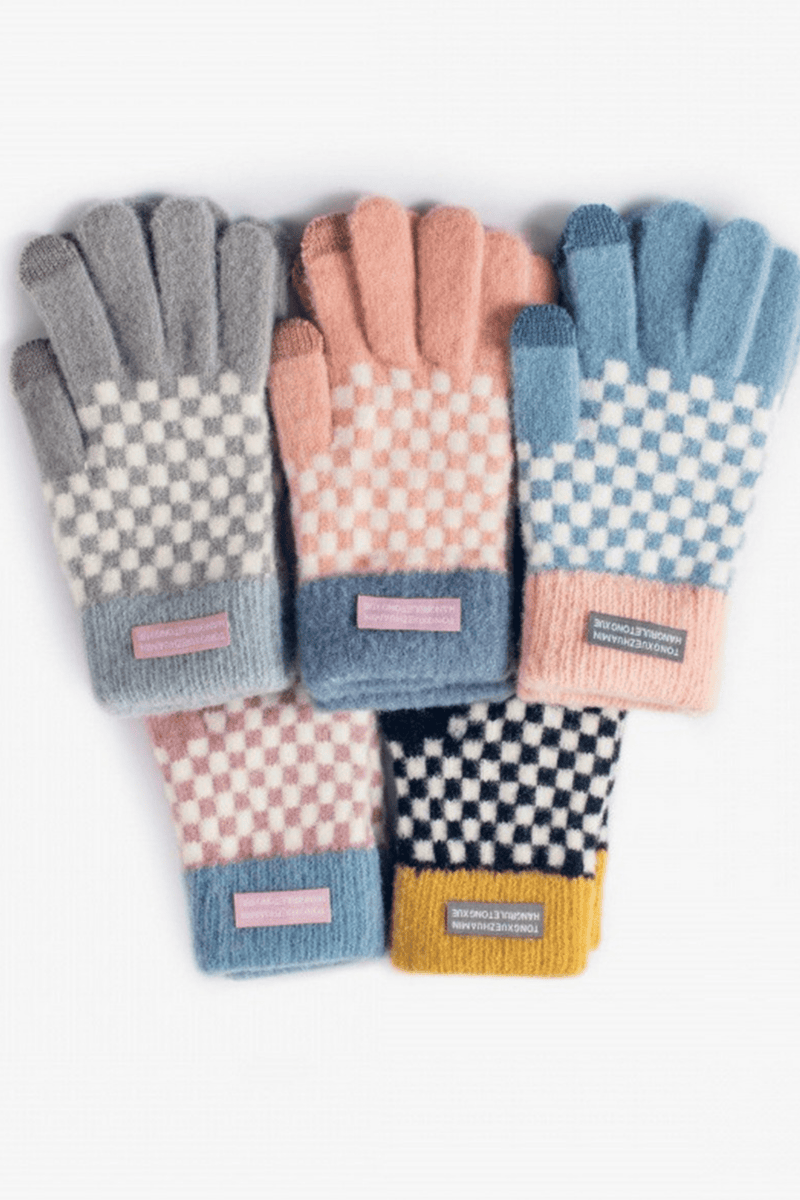 Checkered Soft-Touch Gloves Wild Bohemian 