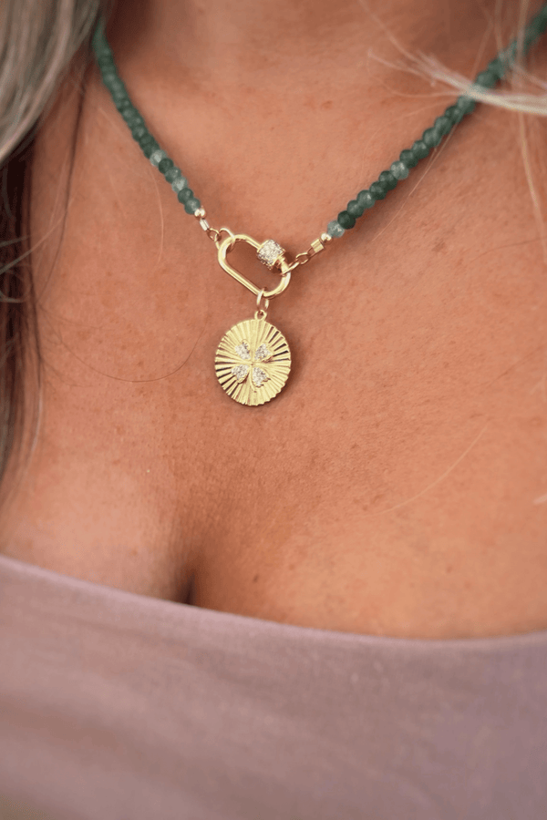 Gold Filled Lucky Clover Necklace Wild Bohemian 