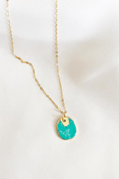 PRE-ORDER : Gold Filled Turquoise Necklace - Best Seller! Wild Bohemian 