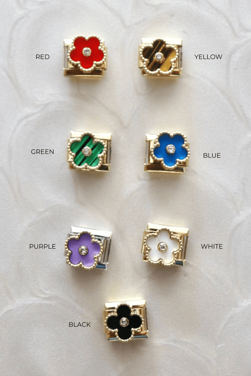 Italian Charms | FLOWER ITALIAN CHARM BAR LAMOON 
