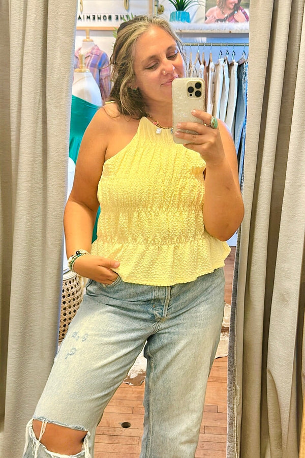 Penelope Tank in Butter Yellow TOPS bytogether 