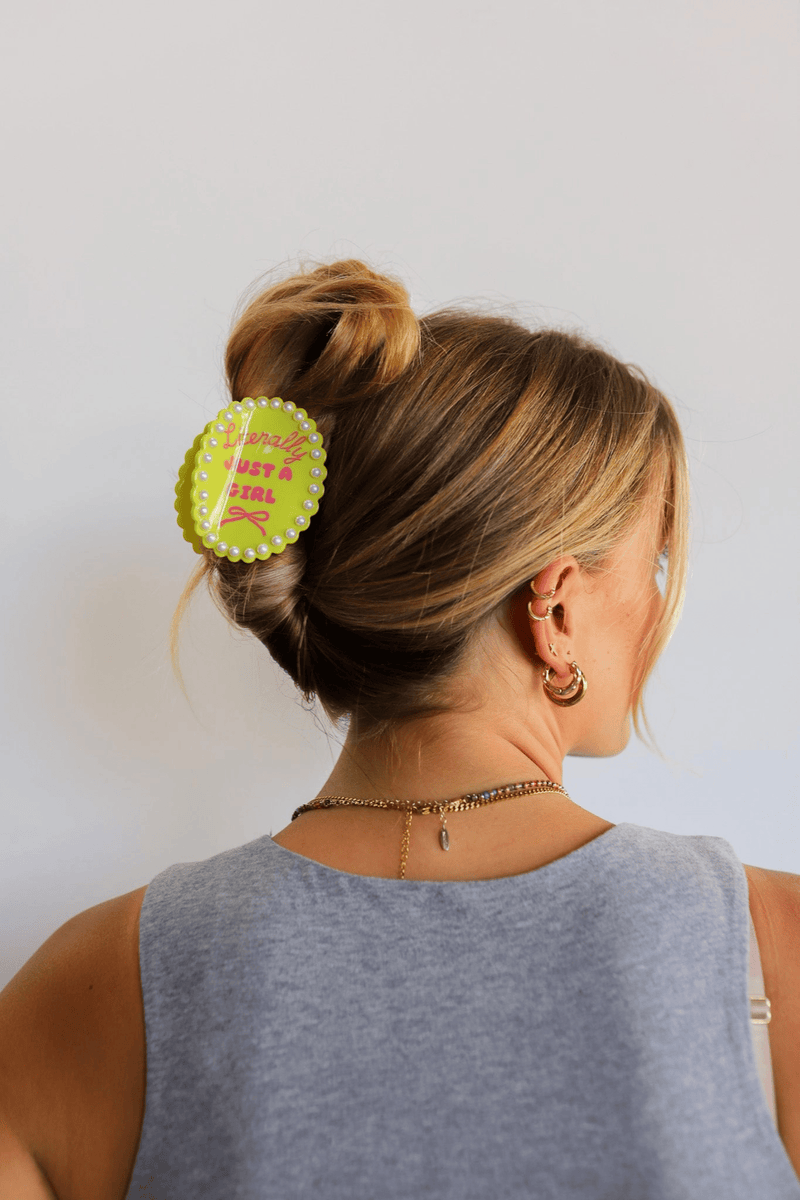 Scalloped Framed Hair Claws HAIR ACCESSORIES Kaxi LITERALLY JUST A GIRL 