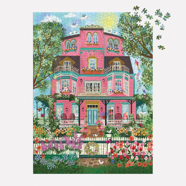 Gold Foil Victorian Home 1000 Piece Puzzle GIFT Chronicle Books 