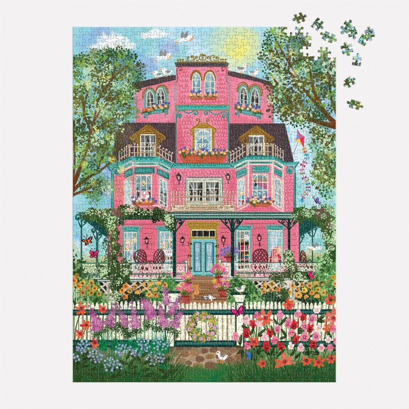 Gold Foil Victorian Home 1000 Piece Puzzle GIFT Chronicle Books 