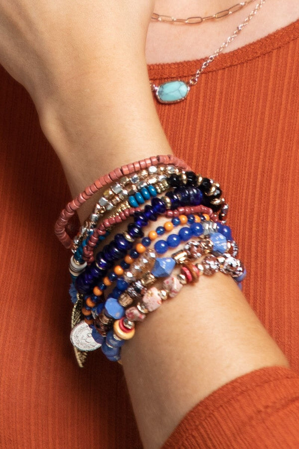 River Bracelet Stacks - 3 Styles Wild Bohemian ROYAL BLUE 