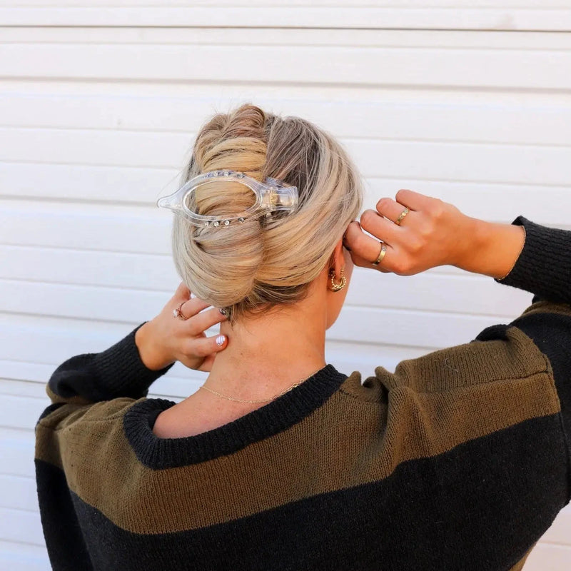 Flat-Back Hair Claws - Restocked! HAIR ACCESSORIES Kaxi CLEAR 