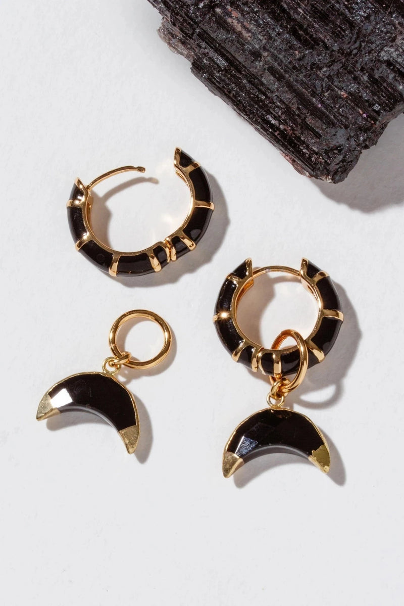 Crescent Horn Earrings OUTERWEARS Luna Norte 