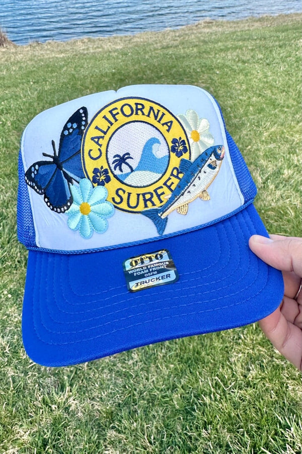 ONE OF A KIND “California Surfer” Trucker Hat Wild Bohemian 