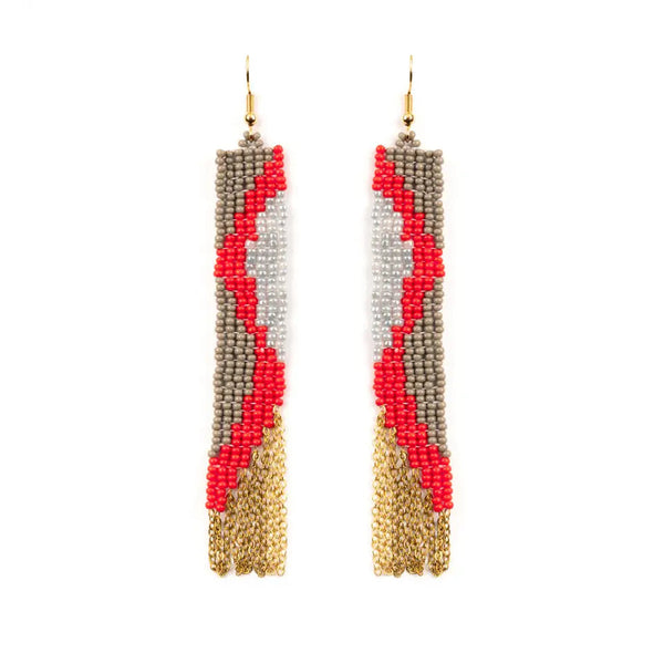 Fair Trade Rio Fringe Earrings Wild Bohemian 