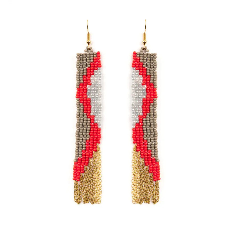 Fair Trade Rio Fringe Earrings Wild Bohemian 