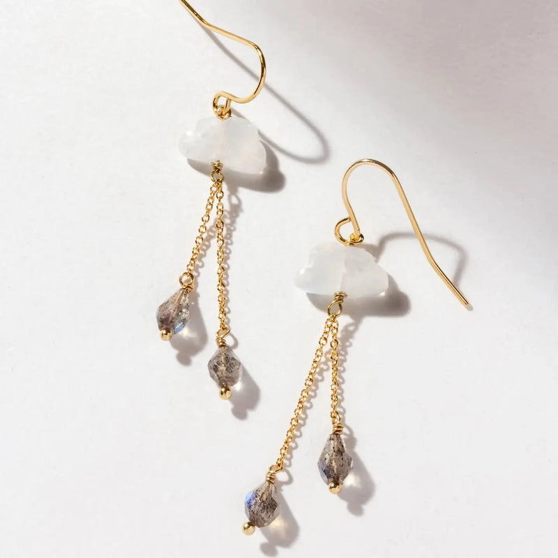Cloud 9 Drop Earrings EARRINGS Luna Norte MOONSTONE 