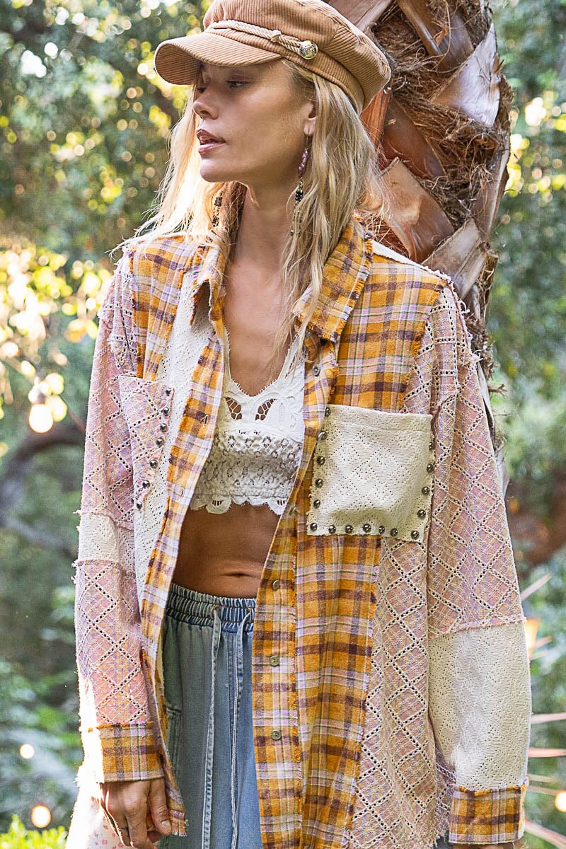 Mary Jane Studded Flannel Wild Bohemian 