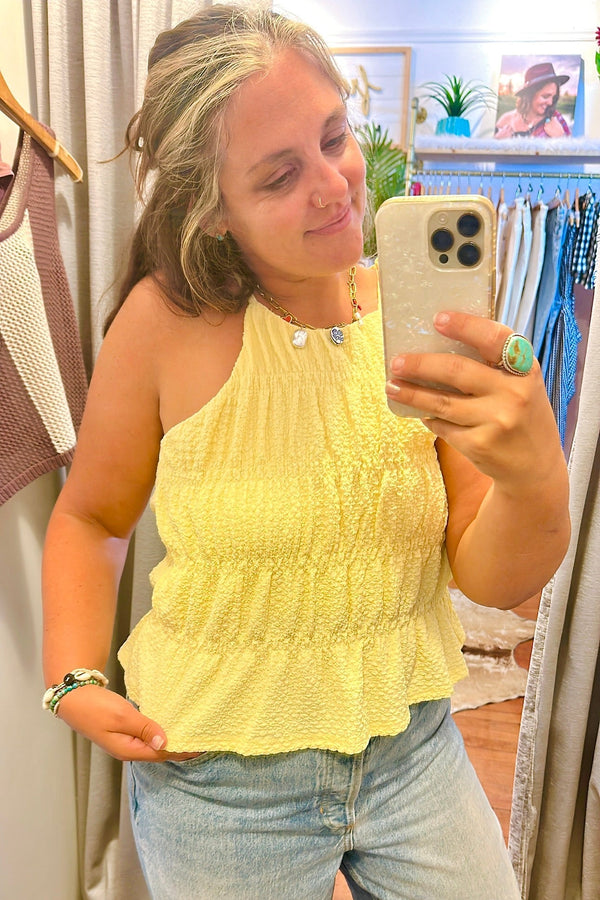Penelope Tank in Butter Yellow TOPS bytogether 