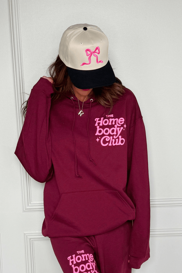 Homebody Club Lounge Set in Burgundy SET Poppy + Pine 