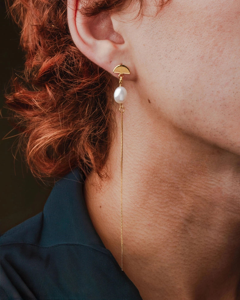 Art Deco Gemstone Threader Earrings EARRINGS Luna Norte 