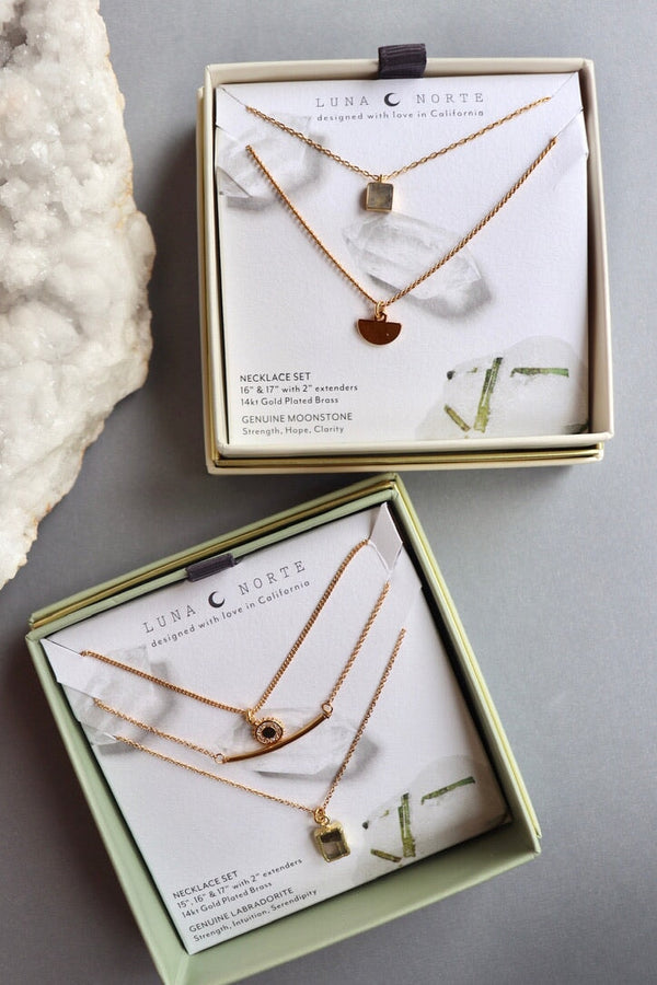 "Squared Away" Gemstone Necklaces Wild Bohemian 
