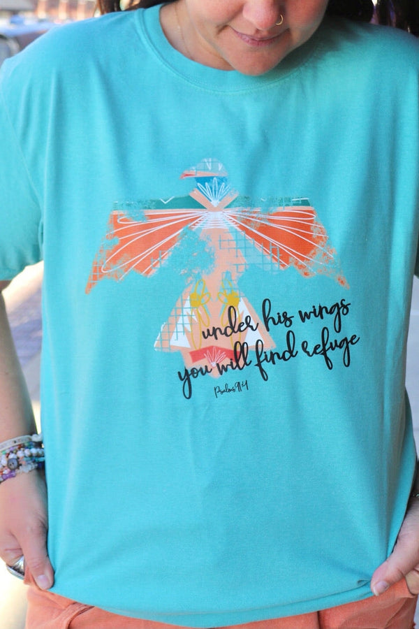 "Under His Wings" Tee | Small-2X Wild Bohemian 