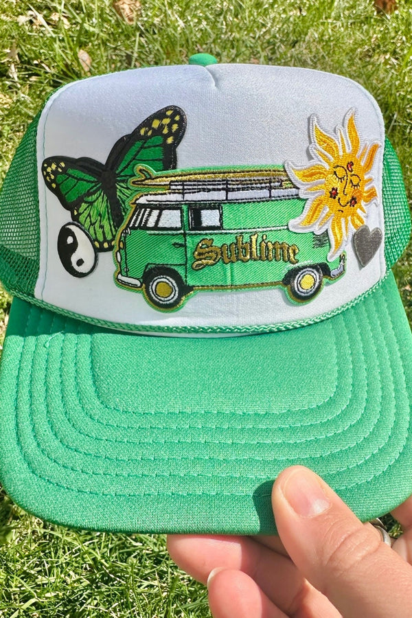 ONE OF A KIND Sublime Inspired Trucker Hat Wild Bohemian 