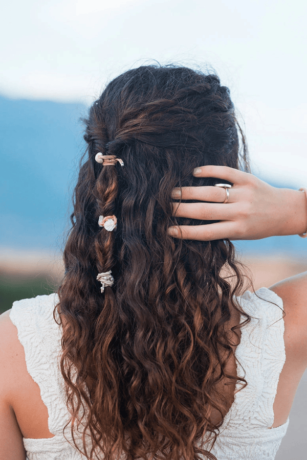 "Seaside" Hair Tie Bracelet Sets - 8 Styles Wild Bohemian SHIMMER 