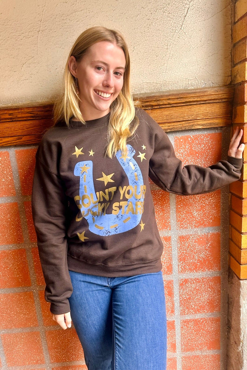 Lucky Stars Sweatshirt Graphics Poppy + Pine 