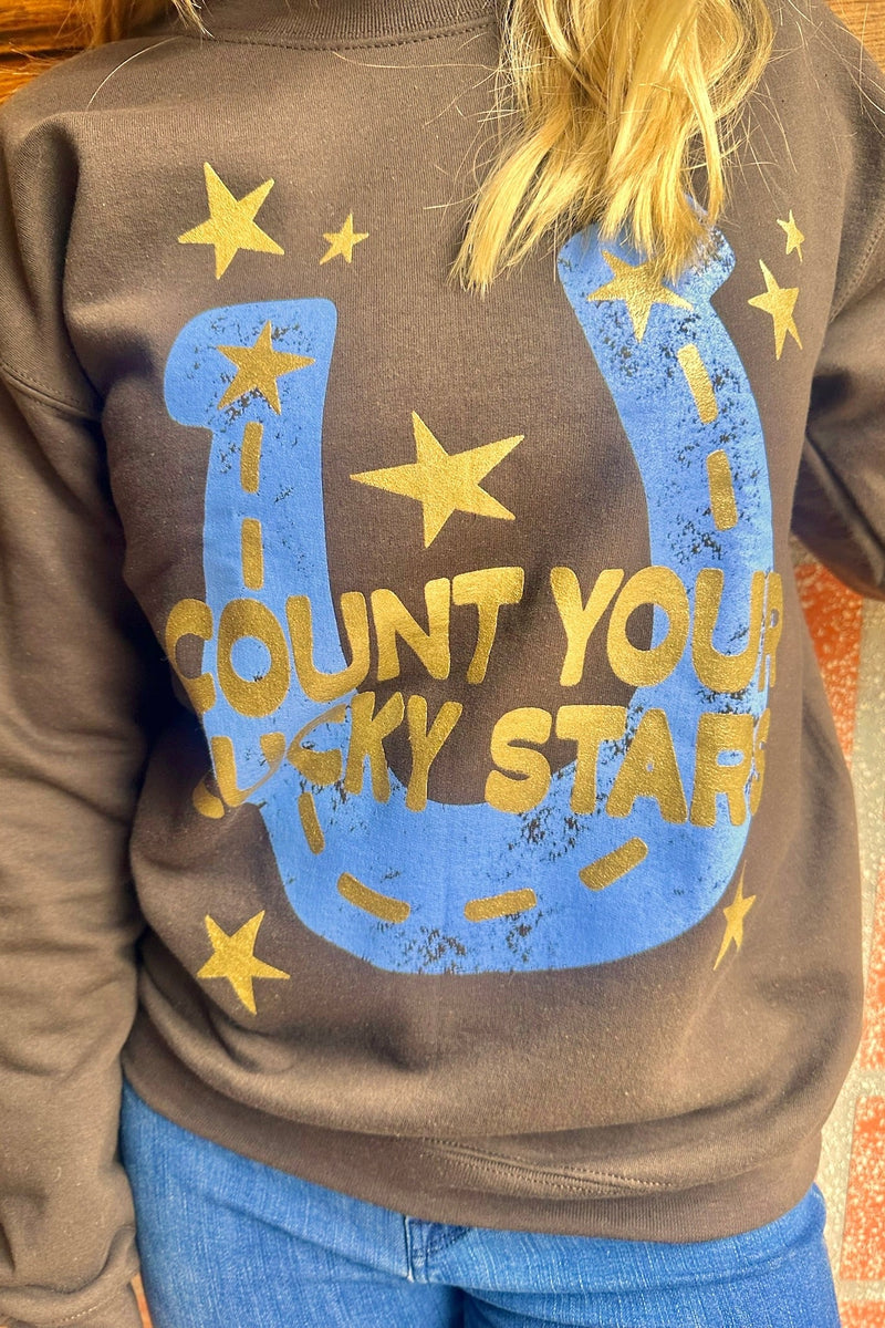 Lucky Stars Sweatshirt Graphics Poppy + Pine 