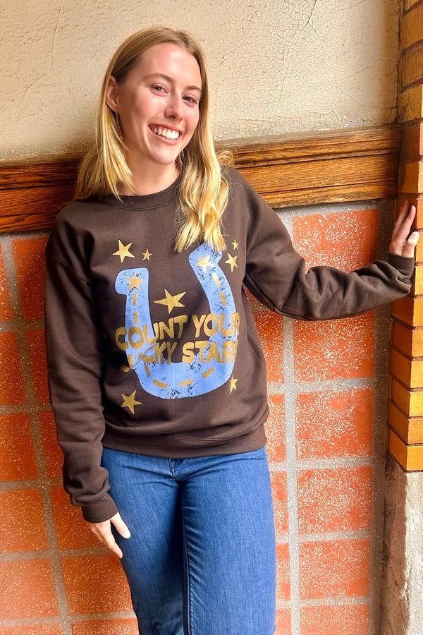 Lucky Stars Sweatshirt Graphics Poppy + Pine 