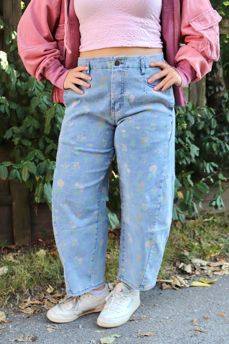 Wildflower Barrel Jeans PANTS Easel 