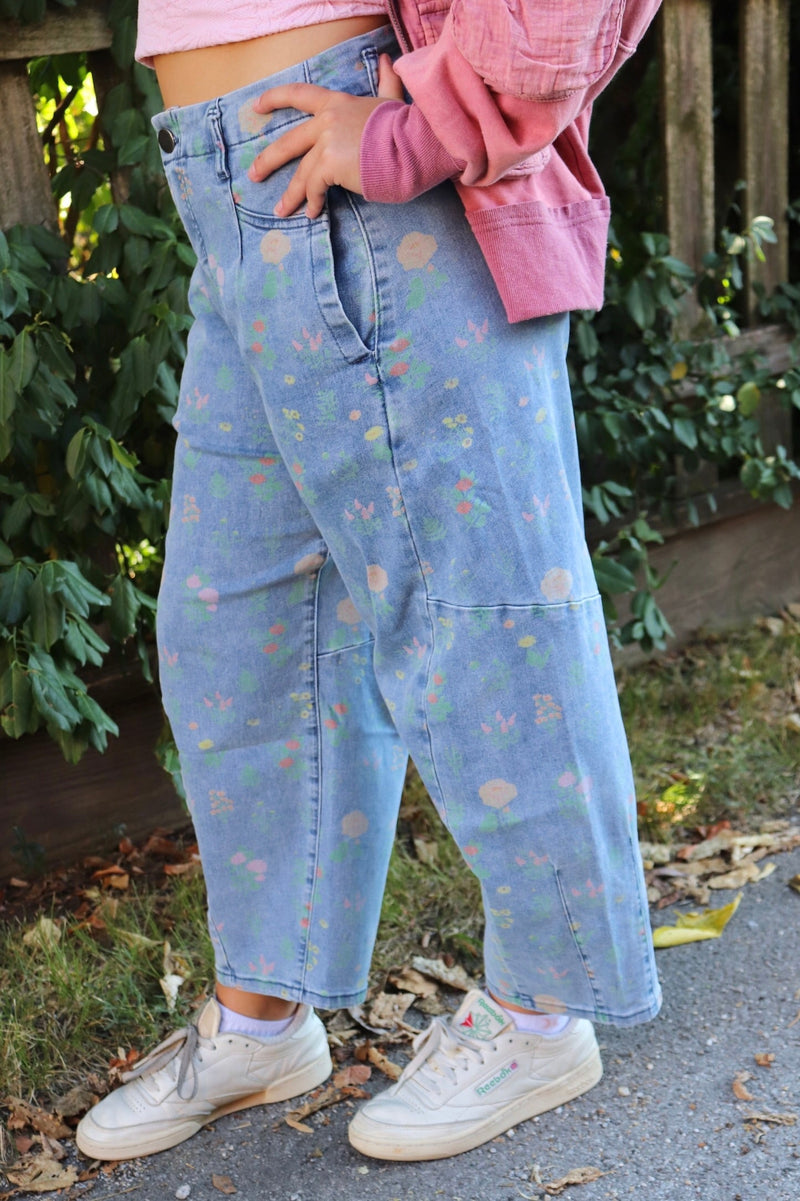 Wildflower Barrel Jeans PANTS Easel 