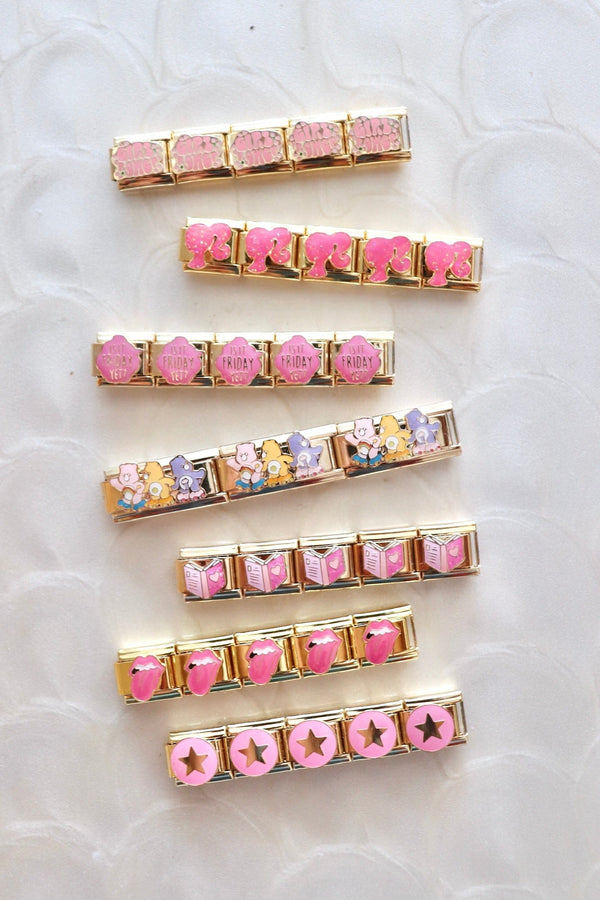 Italian Charms | PINK + GOLD ITALIAN CHARM BAR LAMOON 
