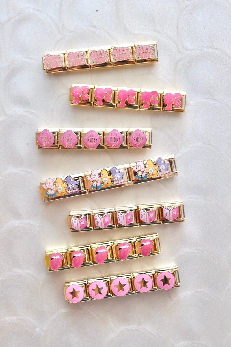 Italian Charms | PINK + GOLD ITALIAN CHARM BAR LAMOON 