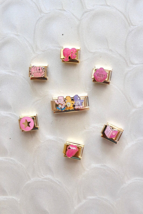 Italian Charms | PINK + GOLD ITALIAN CHARM BAR LAMOON 