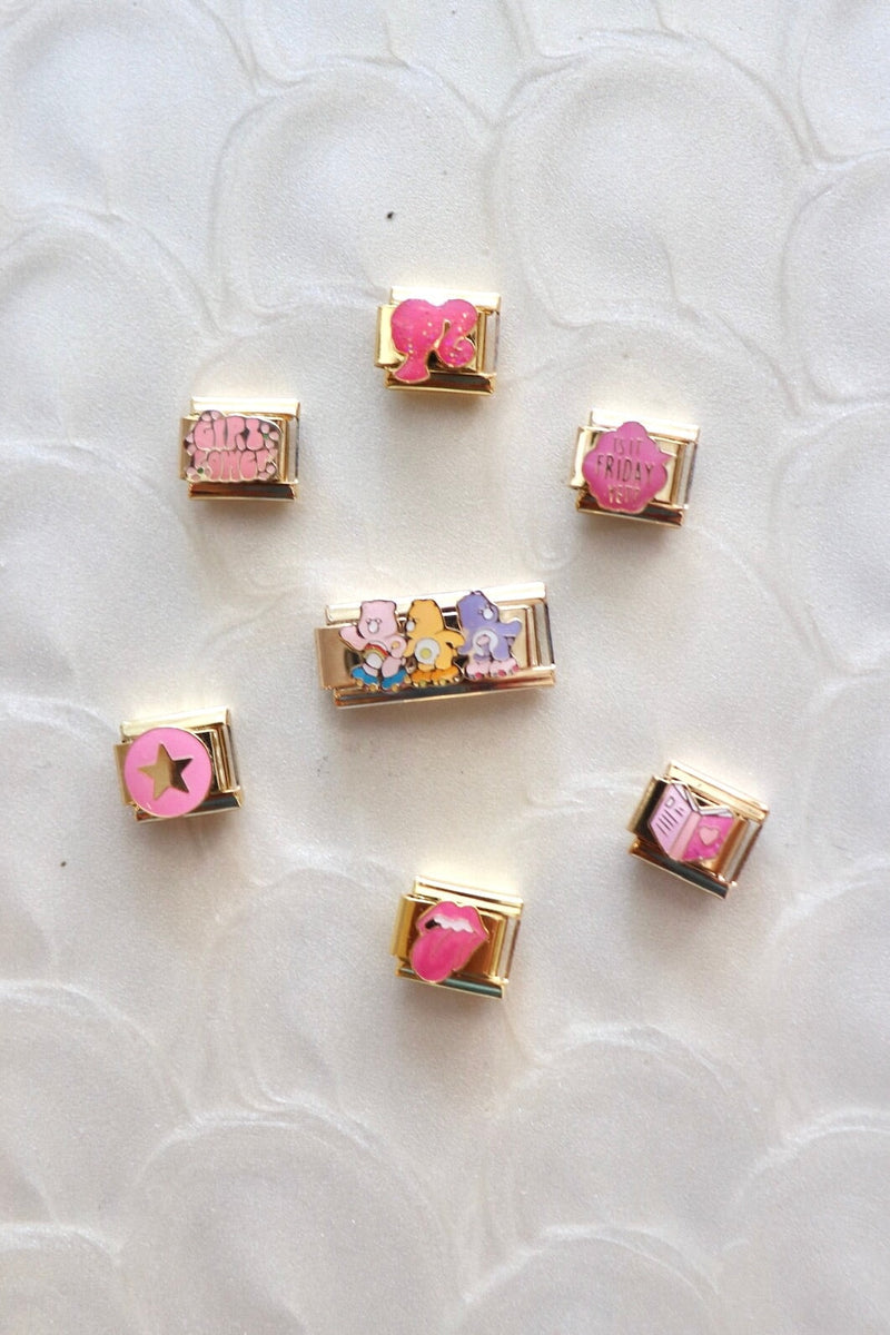 Italian Charms | PINK + GOLD ITALIAN CHARM BAR LAMOON 