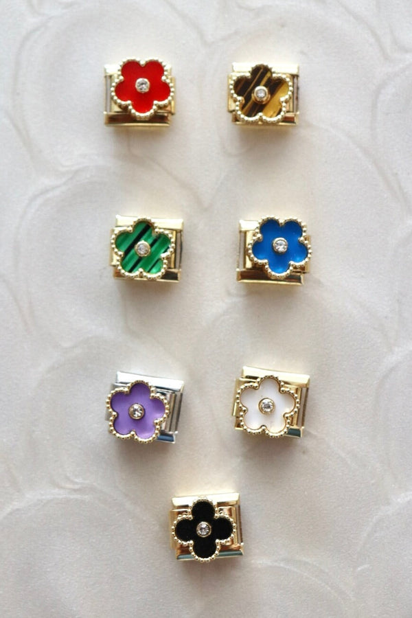 Italian Charms | FLOWER ITALIAN CHARM BAR LAMOON 