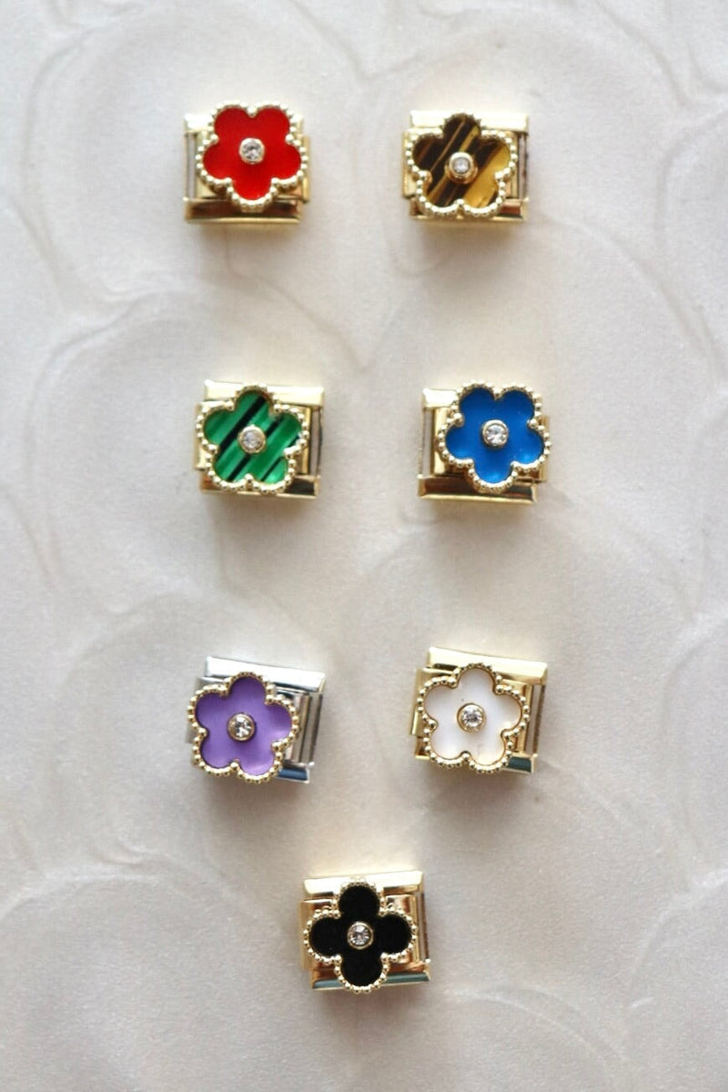 Italian Charms | FLOWER ITALIAN CHARM BAR LAMOON 