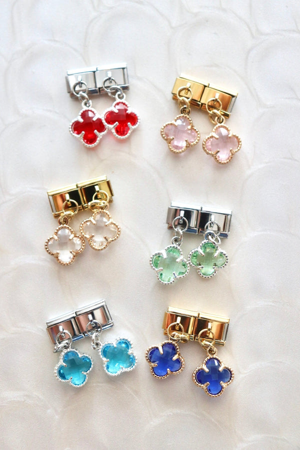 Italian Charms | DANGLE CLOVERS ITALIAN CHARM BAR LAMOON 
