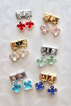 Italian Charms | DANGLE CLOVERS ITALIAN CHARM BAR LAMOON 